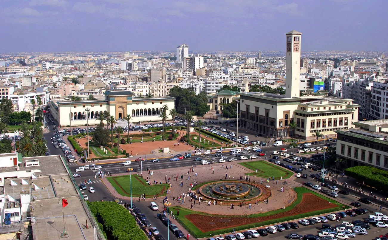 Boulevard Mohammed V à Casablanca au Maroc